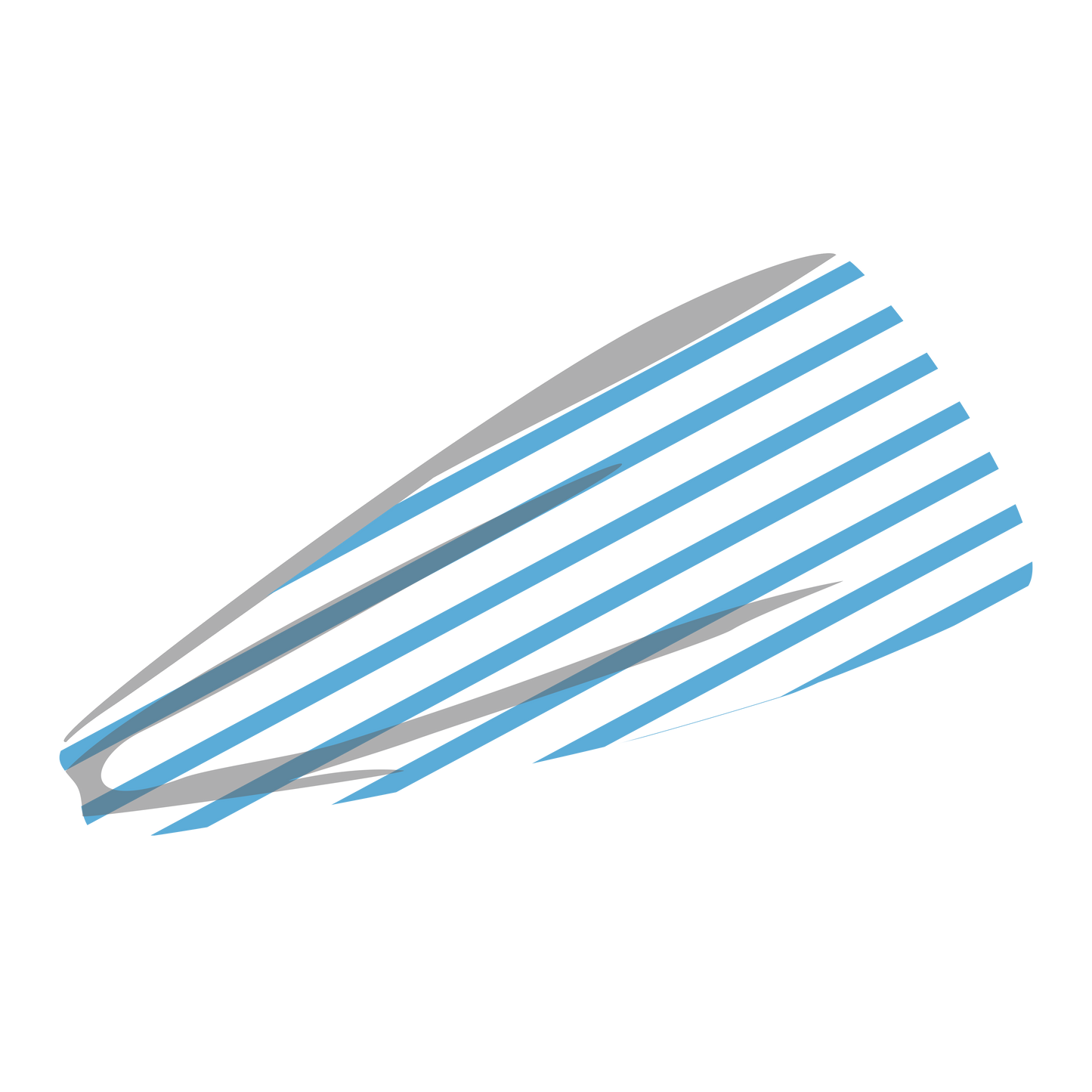 Balaca Blue Stripes - Tetes. Balaca deportiva para el control del sudor (5903674933404)